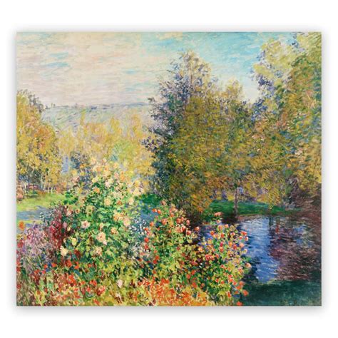 Amazon Claude Monet Canvas Wall Art Corner Of The Garden At