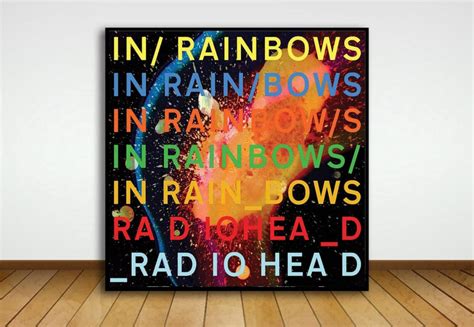 Radiohead In Rainbows Art Music Album Cover Music Poster Wall Etsy