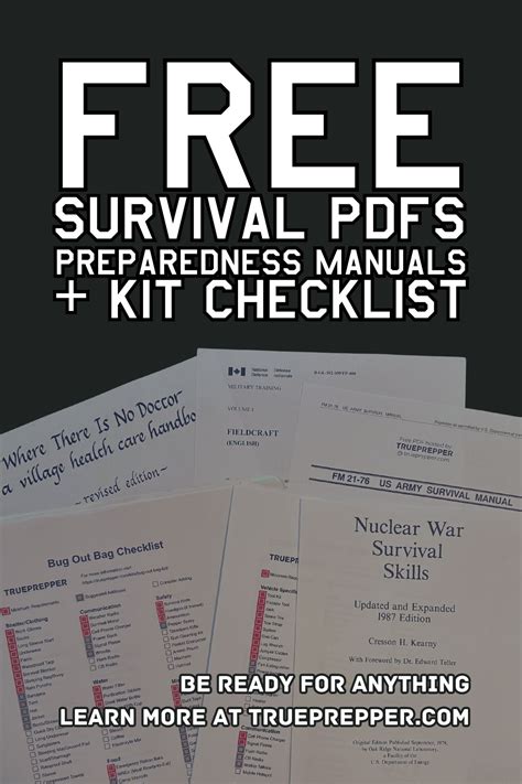 Free Survival Pdfs Manuals And Downloads Trueprepper
