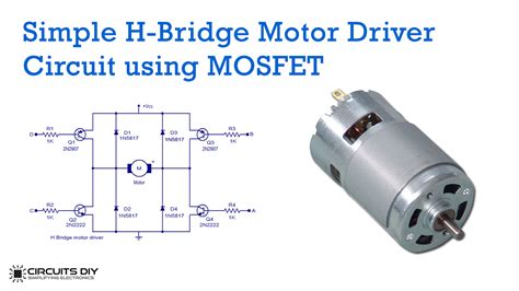 H Bridge Circuit Diagram Mosfet H Bridge Motor Control Using