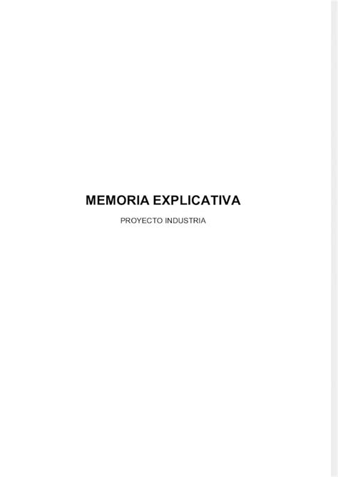 PDF Memoria Explicativa Proyecto Eléctrico 3 DOKUMEN TIPS