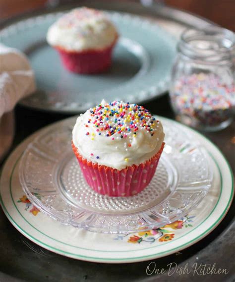 Small Batch Vanilla Cupcake Recipe Two Cupcakes One Dish Kitchen