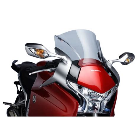 Bulle pour moto HONDA VFR1200F 2014 2017 Puig Racing Coloris Fumé clair