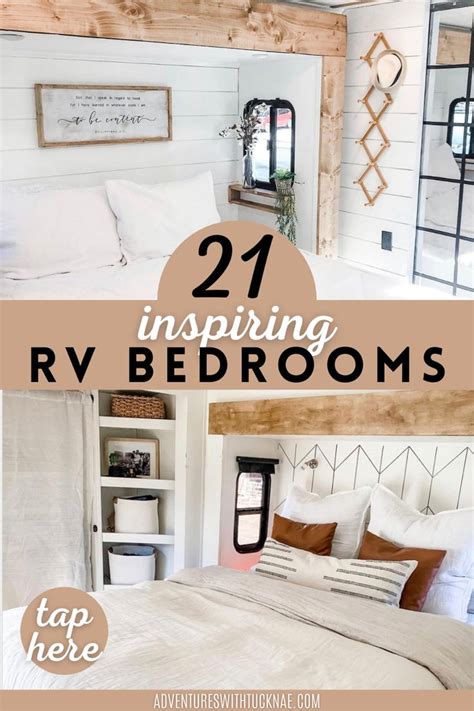 21 Inspiring Rv Bedrooms Camper Trailer Remodel Diy Camper Remodel Trailer Diy Camper