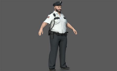 Police Officer 2 3D model | CGTrader