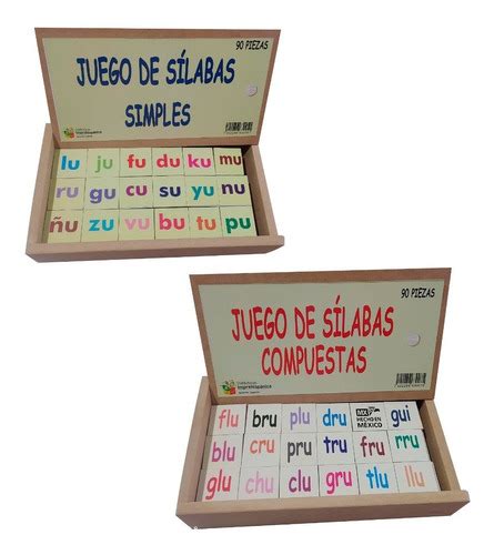 Juego De Mesa Sílabas Simples Sílabas Compuestas Didáctico Envío gratis