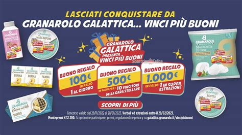 Concorso Granarolo Galattica Vinci Pi Buoni In Palio Buoni Da