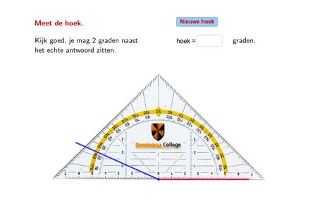 Meet De Hoek Met De Geodriehoek Geogebra