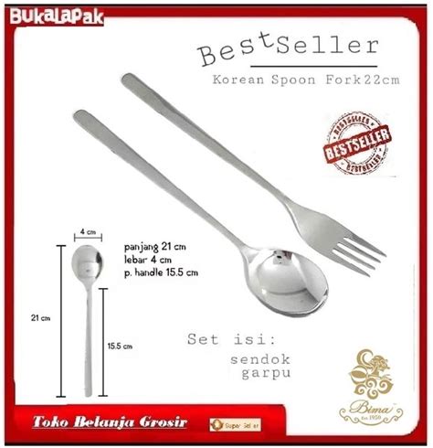 Jual Sendok Garpu Korea Alat Makan Sujeo Korean Spoon Fork Set