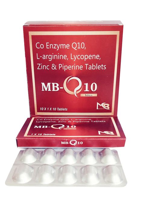 Co Enzyme Q10 L Arginine Lycopene Zinc Piperine Mediboon Pharma