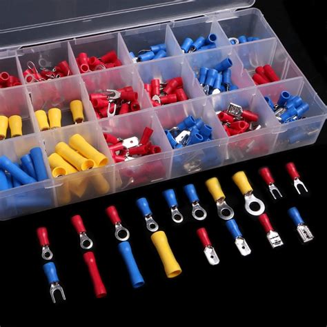 300Pcs Set Assorted Insulated Electrical Wire Terminals Crimp