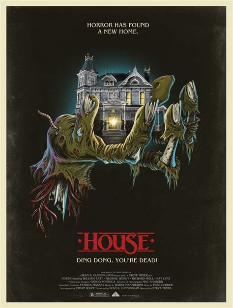 House 1985 755 X 1000 1980s Horror Movies Movie Art Print Movie