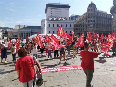 Ieri Manifestazione A Genova Lavoratori Mense E Pulizie Oggi Nazionale