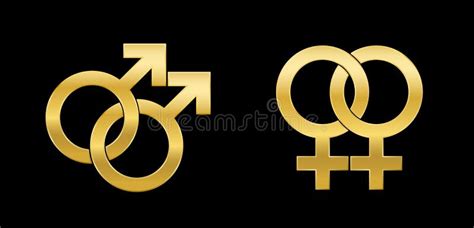 Lesbian Love Concept Illustration In Red Stock Photo Illustration Of