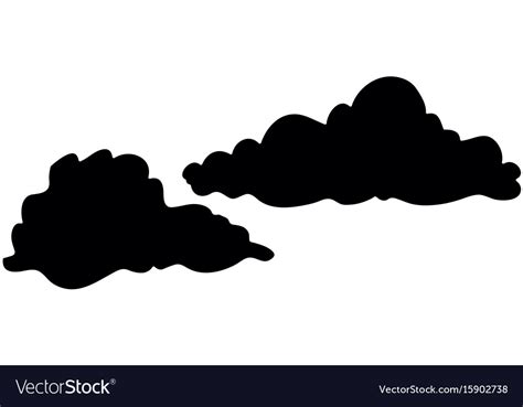 Isolated cute clouds Royalty Free Vector Image