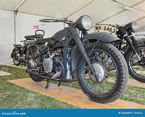 Old Military BMW R12 Editorial Stock Image Image 32664894