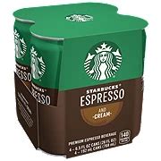 Starbucks Double Shot Espresso and Cream Premium Coffee Drink 6.5 oz ...