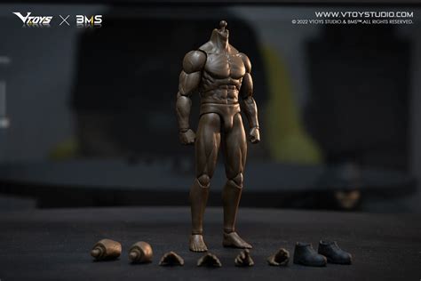 VTOYS X BMS VSD0031 1 12 Zero Black Muscle Hombre Fuerte Figura De