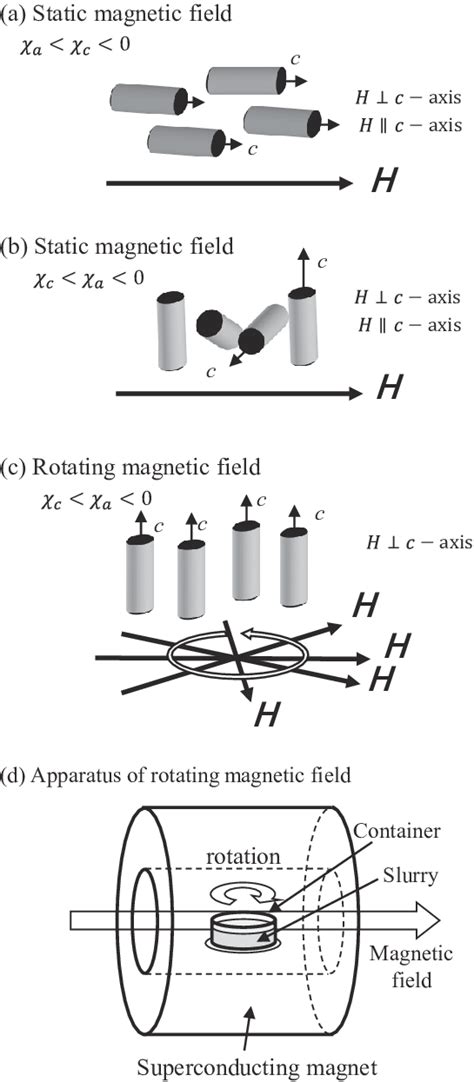 The Illustration Of The Static Magnetic Field And Rotation Magnetic