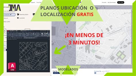 Plano de ubicación y localización en AutoCAD gratis En menos de 3