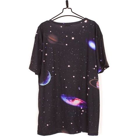 Galaxy Print Round Neck Cotton T-shirt ($24) found on Polyvore | Galaxy print, Clothes, Clothes ...