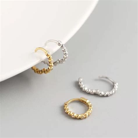 Basic Creolen Marrakesch CZ Mini Huggie Hoops Ohrringe Mit Zirkonia