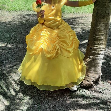 Fantasia Princesa Bela E A Fera Luxo Infantil Elo