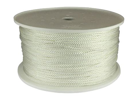 5 0mm 8 Plait White Polyester Cord