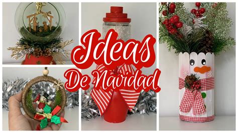 Hermosas Ideas Navide As Con Reciclaje Manualidades Navide As