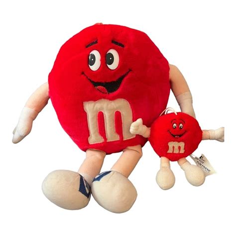 Vintage | Toys | Vintage Red M M Stuffed Toy Plushie Plush Ornaments ...