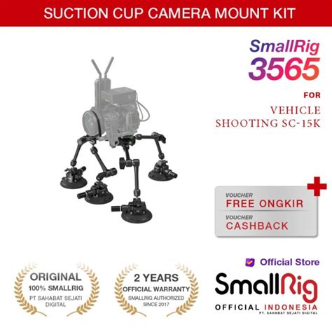 Promo SmallRig All In One 4 Arm Suction Cup Camera Mount Kit SC 15K