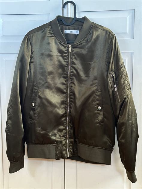 MANGO Bomber Jacket, Women's Fashion, Coats, Jackets and Outerwear on ...