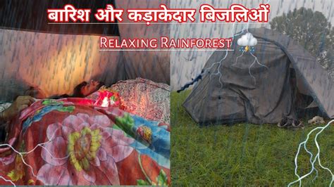 Camping In Heavy Rain With Tent By Wilderness Therapy Overnight Rain