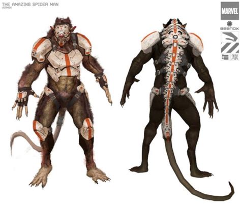 Concept art from 'The Amazing Spider-Man 2' video game featuring Kraven the Hunter and more ...