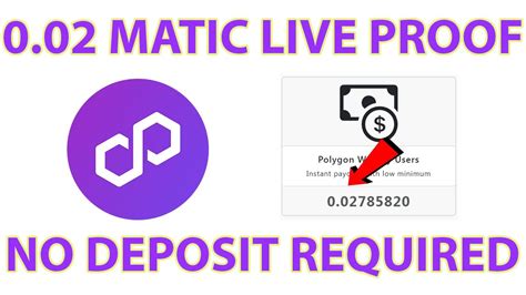 Matic Free Withdraw No Deposit New Free Polygon Matic Earning