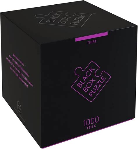 Black Box Puzzle 1000 Teile Blackbox Puzzel mit Überraschungs Motiv