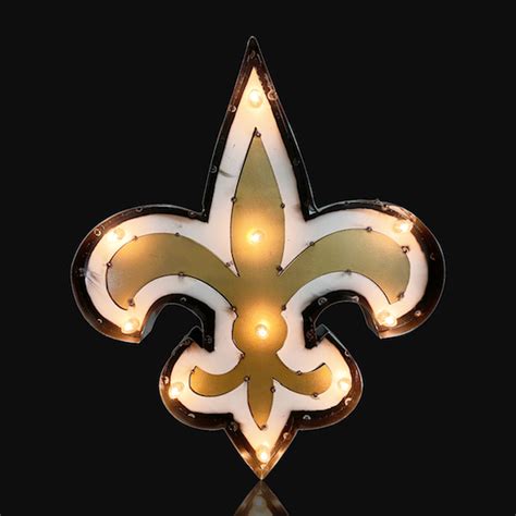 New Orleans Saints Logo Recycled Sign