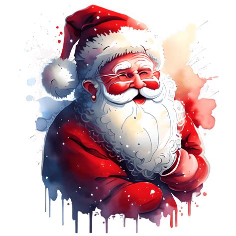 Watercolor Santa Claus Creative Fabrica