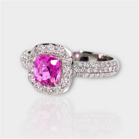 No Reserve Price Igi Ct Natural Pink Sapphire With Ct