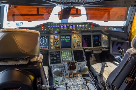 Emirates A380 Cockpit