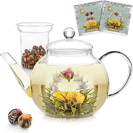 Amazon Teabloom Complete Tea Set Teapot Oz Loose Tea