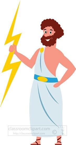 Ancient Greece Clipart Zeus Ancient Greek God Sky Lightning Thunder