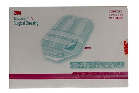 3m Tegaderm 1633 Iv Transparent Film Dressing Packaging Type Box At