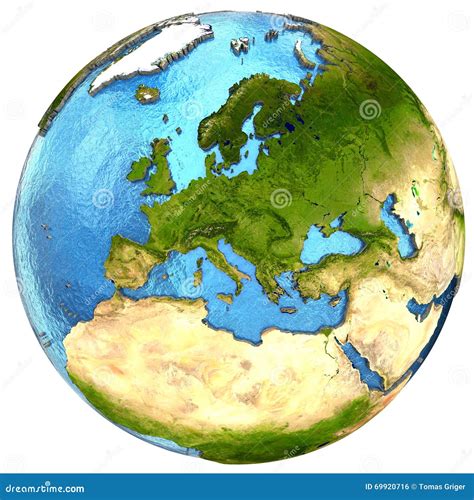 European Continent On Earth Stock Illustration Illustration Of