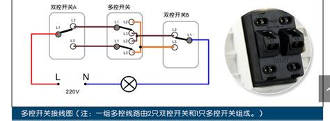 三控一灯 一灯三控接线图实物图 一灯三控布线图 大山谷图库