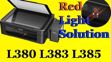 Epson L380 L383 L385 L485 Resetter 100 Fix Red Light Blinking YouTube