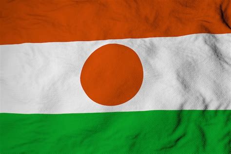 Premium Photo | Waving flag of niger in 3d rendering