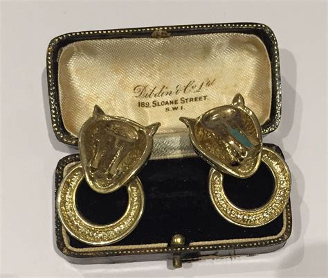 Vintage Panther Earrings, Panther Earrings, Gold Panther Earrings, Animal Earrings, Vintage Earrings