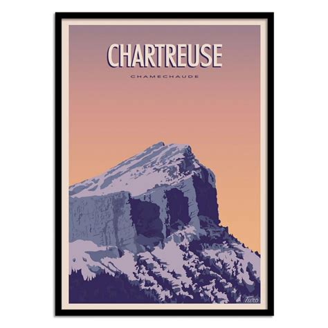 Art Poster Chartreuse TuroMemoriesStudio Avec Cadre Noir 30 X 40