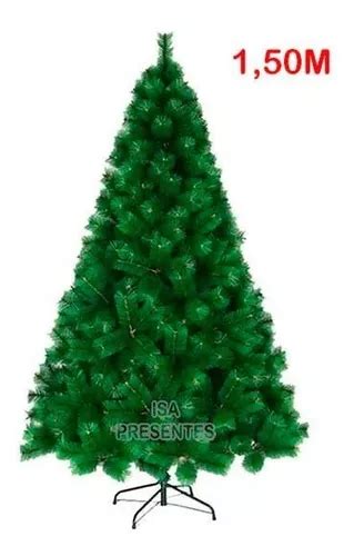 Árvore De Natal Pinheiro Verde Linha Luxo 1 50m 260 Galhos